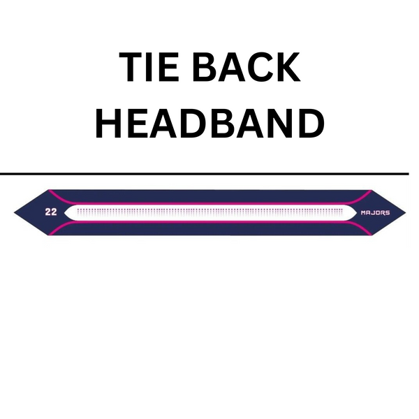 2025 Personalized Pink Tie Back Headband
