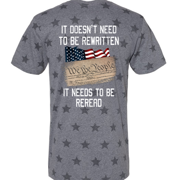 1776 It Needs Reread Star T-shirt Code Five