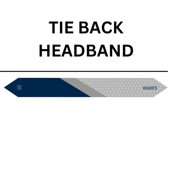 2025 Personalized Gray Tie Back Headband