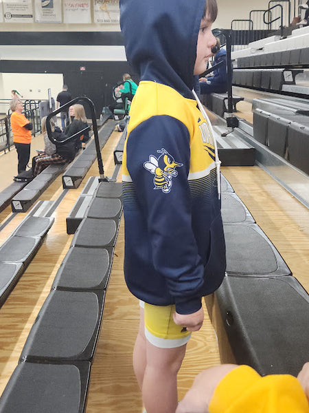 Fading Stripes Monroe Wrestling Fully Sublimated HOODIE