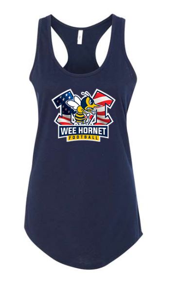 2024 Adult Wee Hornet Football Ideal Racerback Tank