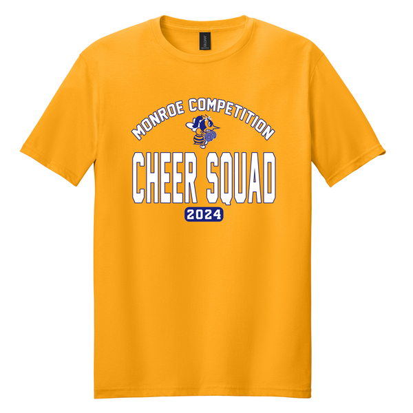2025 Adult Monroe Cheerleading Competition Gold Tee