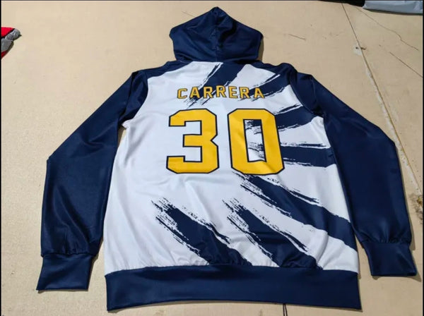 Paint Stripes White Basketball Fully Sublimated HOODIE