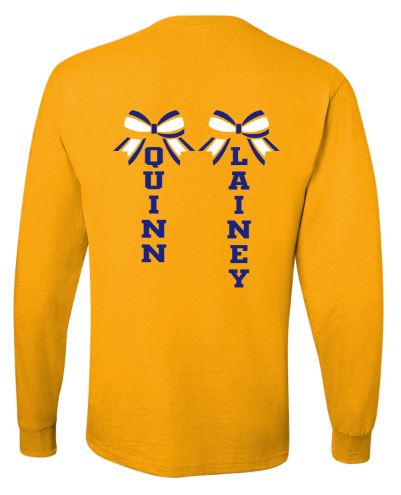 2024 Adult K-2 Cheer Competition Gold Long Sleeve Tee