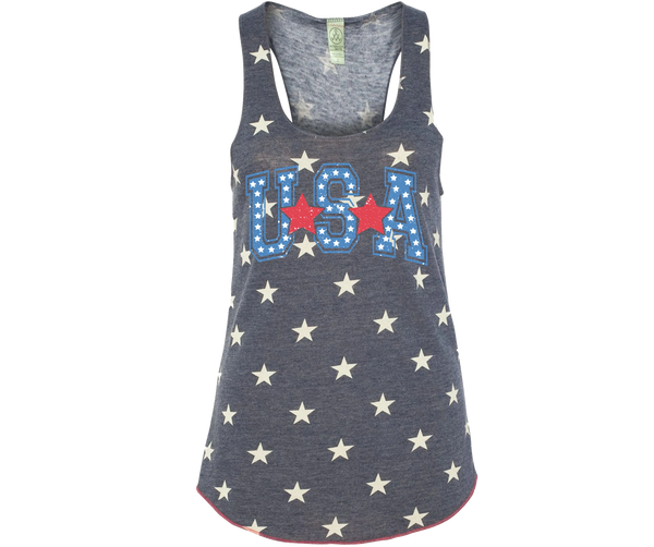 USA Distressed Star Tank
