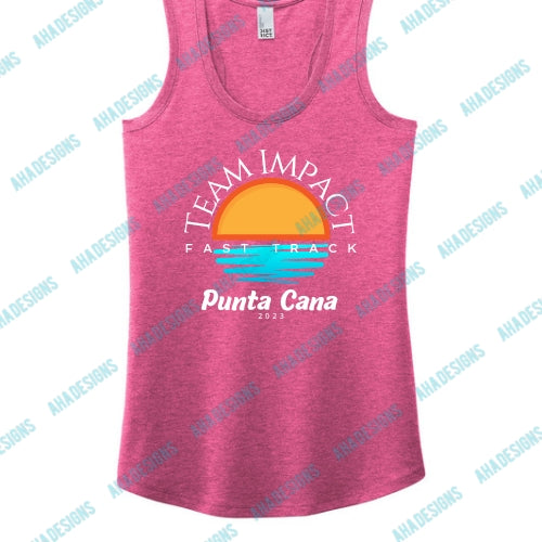 Punta Cana 2023 Team Impact Fast Track District® Women’s Perfect Tri® Racerback Tank