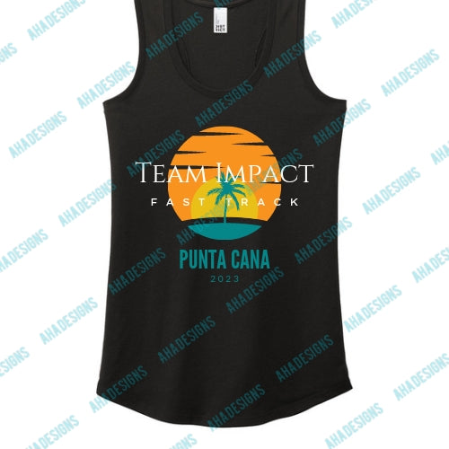 Punta Cana 2023 (Tree) Team Impact Fast Track District® Women’s Perfect Tri® Racerback Tank