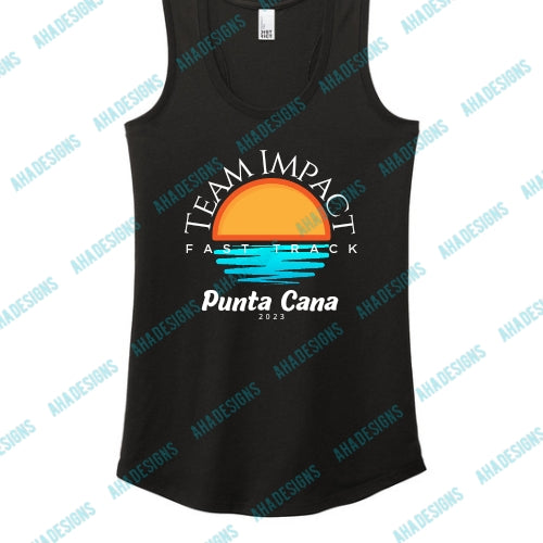 Punta Cana 2023 Team Impact Fast Track District® Women’s Perfect Tri® Racerback Tank