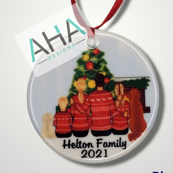 Personalized Family Christmas Ornament