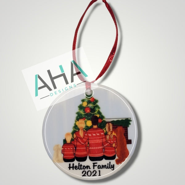 Personalized Family Christmas Ornament