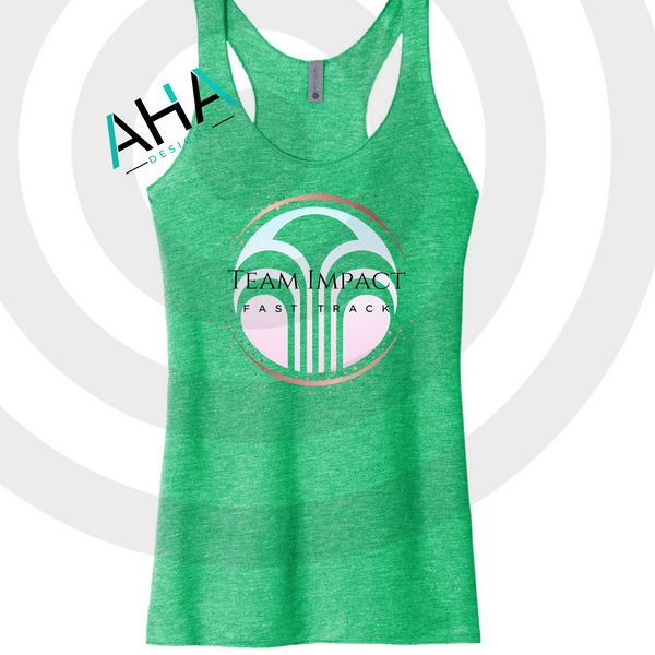 Team Impact Fast Track Next Level - Women’s Triblend Racerback Tank