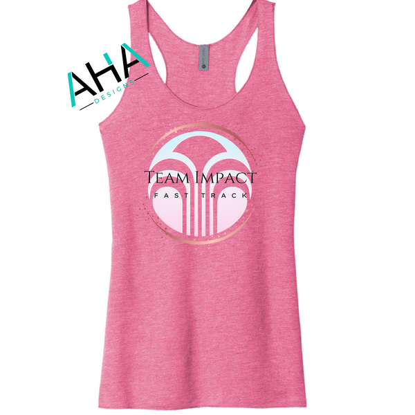 Team Impact Fast Track Next Level - Women’s Triblend Racerback Tank