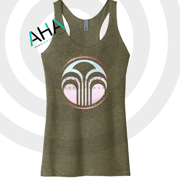 Team Impact Fast Track Next Level - Women’s Triblend Racerback Tank