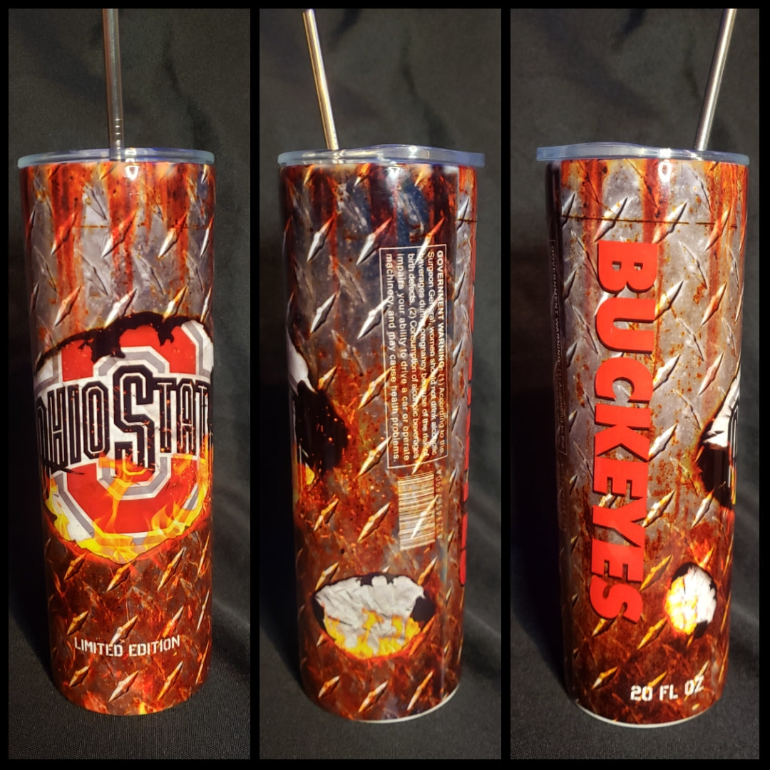 Leopard Ohio State Tumbler