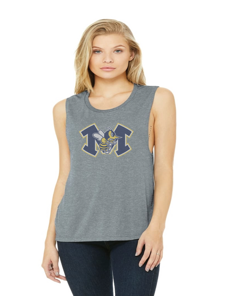 Monroe Hornets Women's Flowy Scoop Muscle Tank