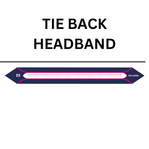 2025 Personalized Pink Tie Back Headband