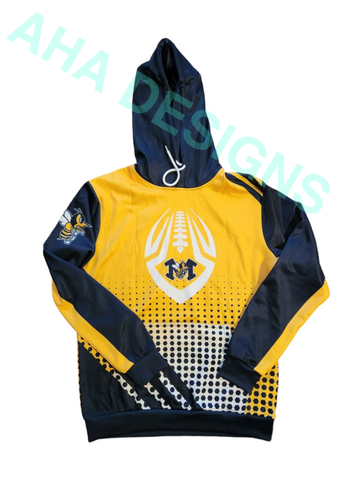 2024 Monroe Hornets Football Fully Sublimated Hoodie