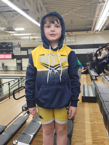 Fading Stripes Monroe Wrestling Fully Sublimated HOODIE