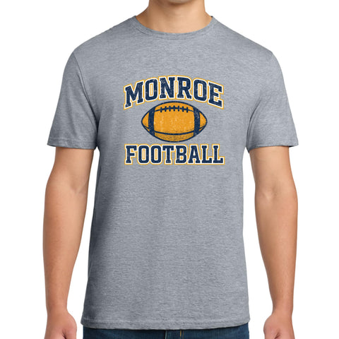 2025 Hornets Football Distressed Heather Gray Tee