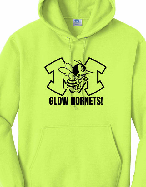 [PRE-ORDER] GLOW HORNETS! Neon Monroe Hornets Hoodie