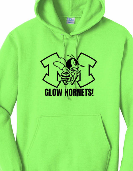 [PRE-ORDER] GLOW HORNETS! Neon Monroe Hornets Hoodie