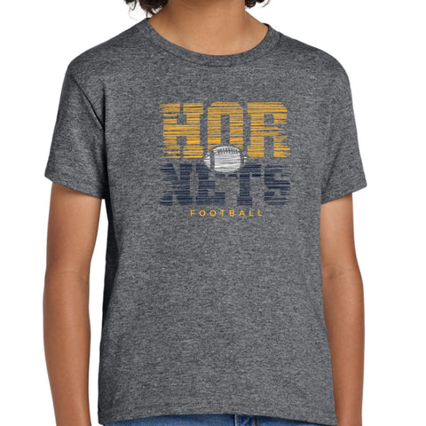 2025 Youth Hornets Football Graphite Tee