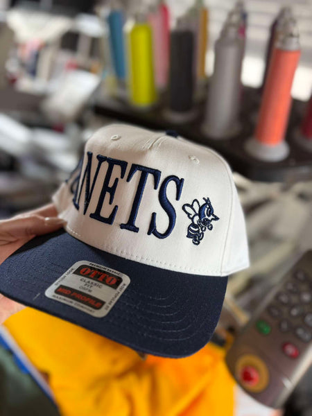 2026 Wee Hornet Football (Navy or Gold Thread) Snapback Hat – Puff Embroidered Hornets