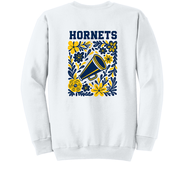 2026 Wee Hornet Cheer Crewneck Sweatshirt – Floral Cheer Mama