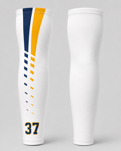 2026 Wee Hornet Football Custom Arm Sleeves – White