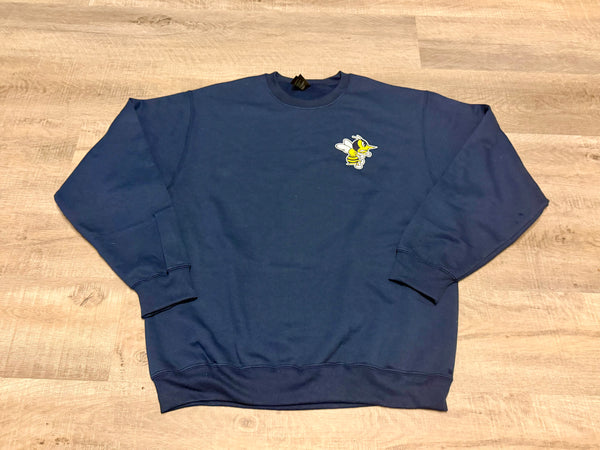 Monroe Hornets Distressed Script Crewneck Sweatshirt