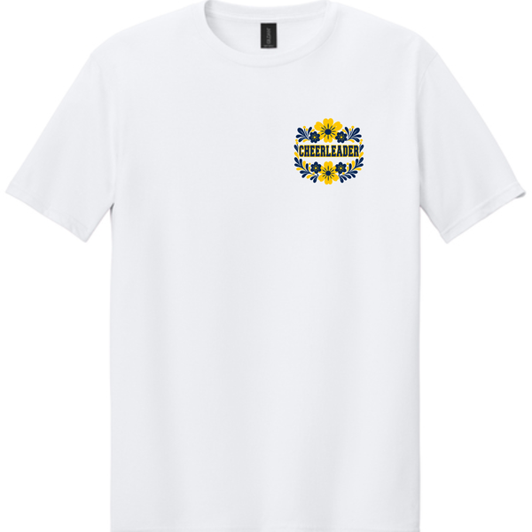 2026 Wee Hornet Cheer Tee – Floral Cheerleader