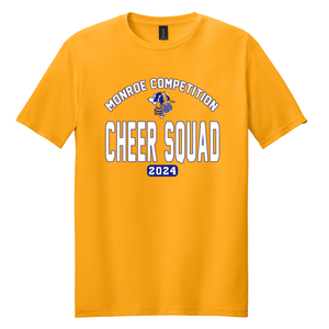 2024 Adult Monroe Cheer Competition Gold Tee