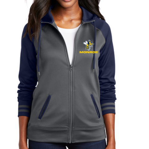 2025 Women's Monroe Hornets Varsity Full Zip Hoodie