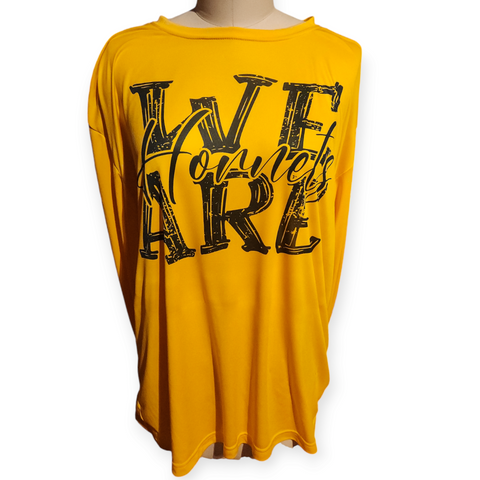 GOLD OUT "We are Hornets" Performance Short Sleeve Tee