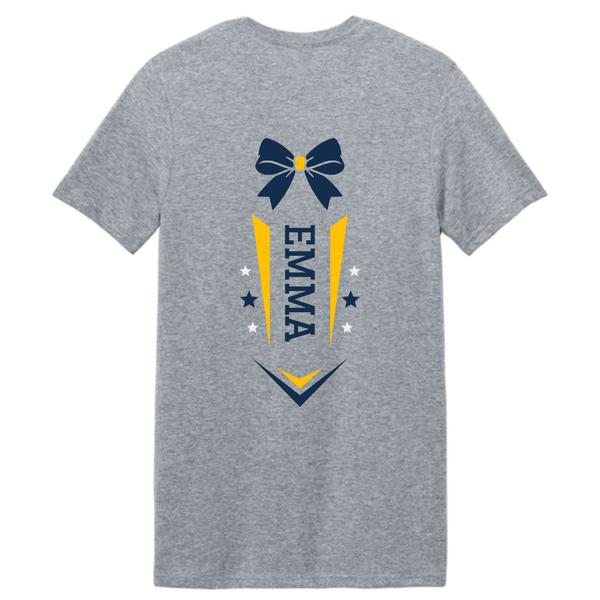 2026 Monroe Cheer Crewneck Gray T-shirt