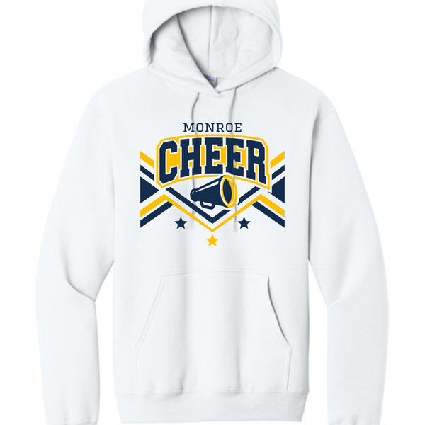 2026 Monroe Cheer Crewneck White Hoodie