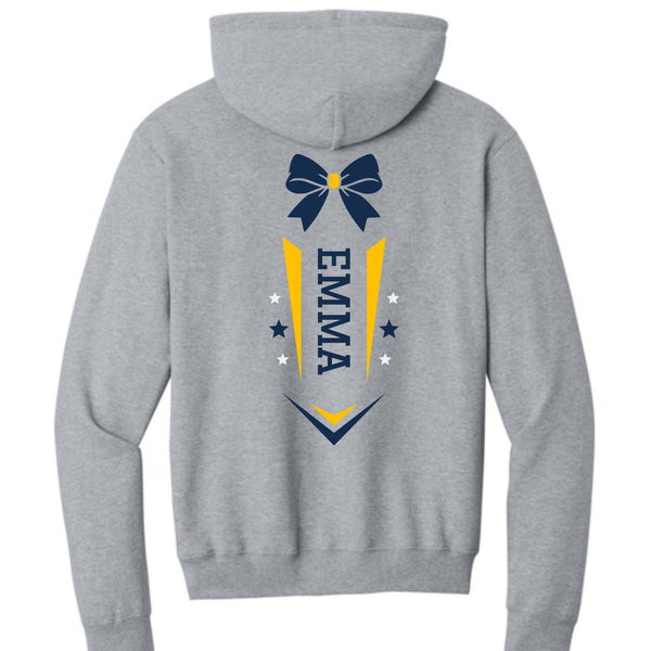 2026 Monroe Cheer Crewneck Gray Hoodie