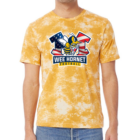 2024 Wee Hornet Football Gold Tie Dye T-SHIRT