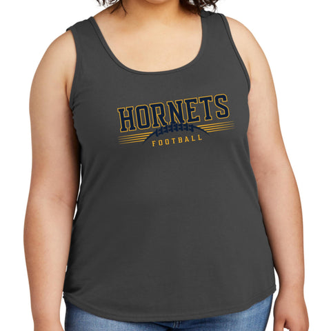 2025 Women's Hornets Football Dark Heather Tank