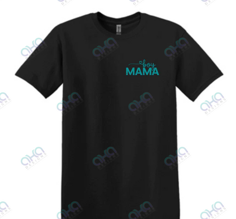 Color Boy Mama Pocket - Ma. Mama. Mom. Bruh. Back T-shirt