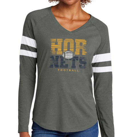 2025 Women's Hornets Football Halftime Long Sleeve Tee