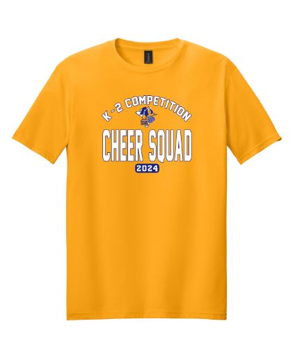 2024 Youth K-2 Cheer Competition Gold Tee