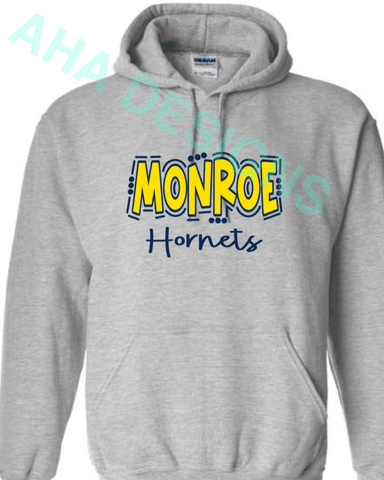 Monroe Hornets Doodle Hooded Sweatshirt - Ordering Ends 11/25