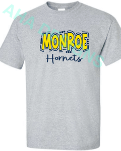 Monroe Hornets Doodle T-Shirt - Ordering Ends 11/25