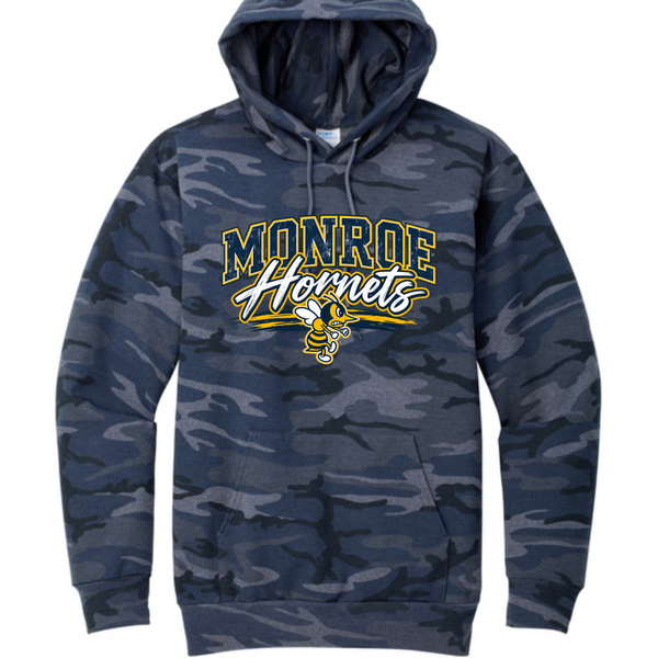 Monroe Hornets PC78HC Navy Camo hoodie