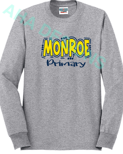 Monroe Primary Doodle Long Sleeve T-Shirt - Ordering Ends 11/25