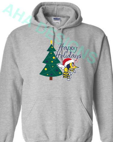 Monroe Primary Happy Holidays Hooded Sweatshirt - Ordering Ends 11/25