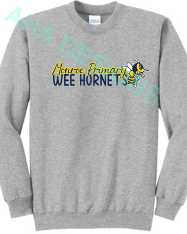 Monroe Primary Wee Hornets Crewneck Sweatshirt - Ordering Ends 11/25