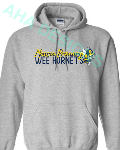 Monroe Primary Wee Hornets Hooded Sweatshirt - Ordering Ends 11/25