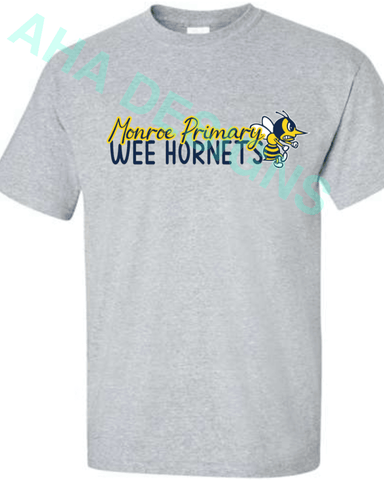 Monroe Primary Wee Hornets T-Shirt - Ordering Ends 11/25